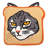 Purr-fect Toast Shaped Novelty Accent Rug