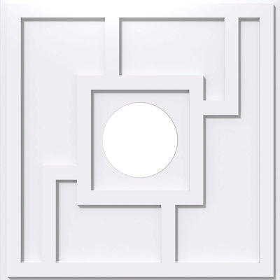 26"OD x 7"ID x 9"C x 1"P Knox Architectural Grade PVC Contemporary Ceiling Medallion
