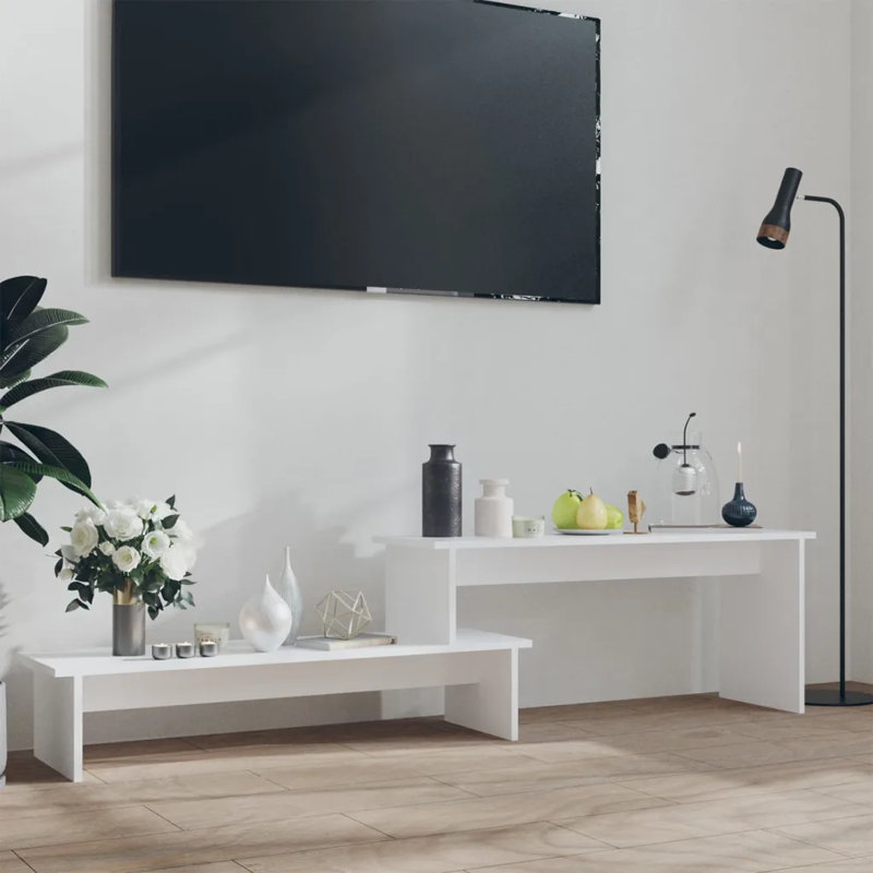 Gilemette Unfinished TV Stand for TVs up to 78", White