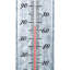 Thermomètre d'extérieur en métal 19,50 "