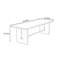 Bureau d'écriture rectangulaire simple en bois massif rétro-385843928-385843930