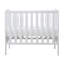 Coleby Space Saver Cot and Fibre Mattress  - White