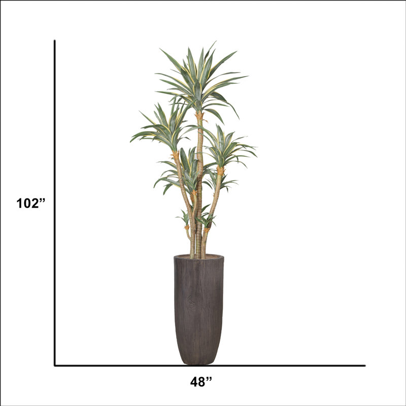 102'' Faux Agave Tree in Pot