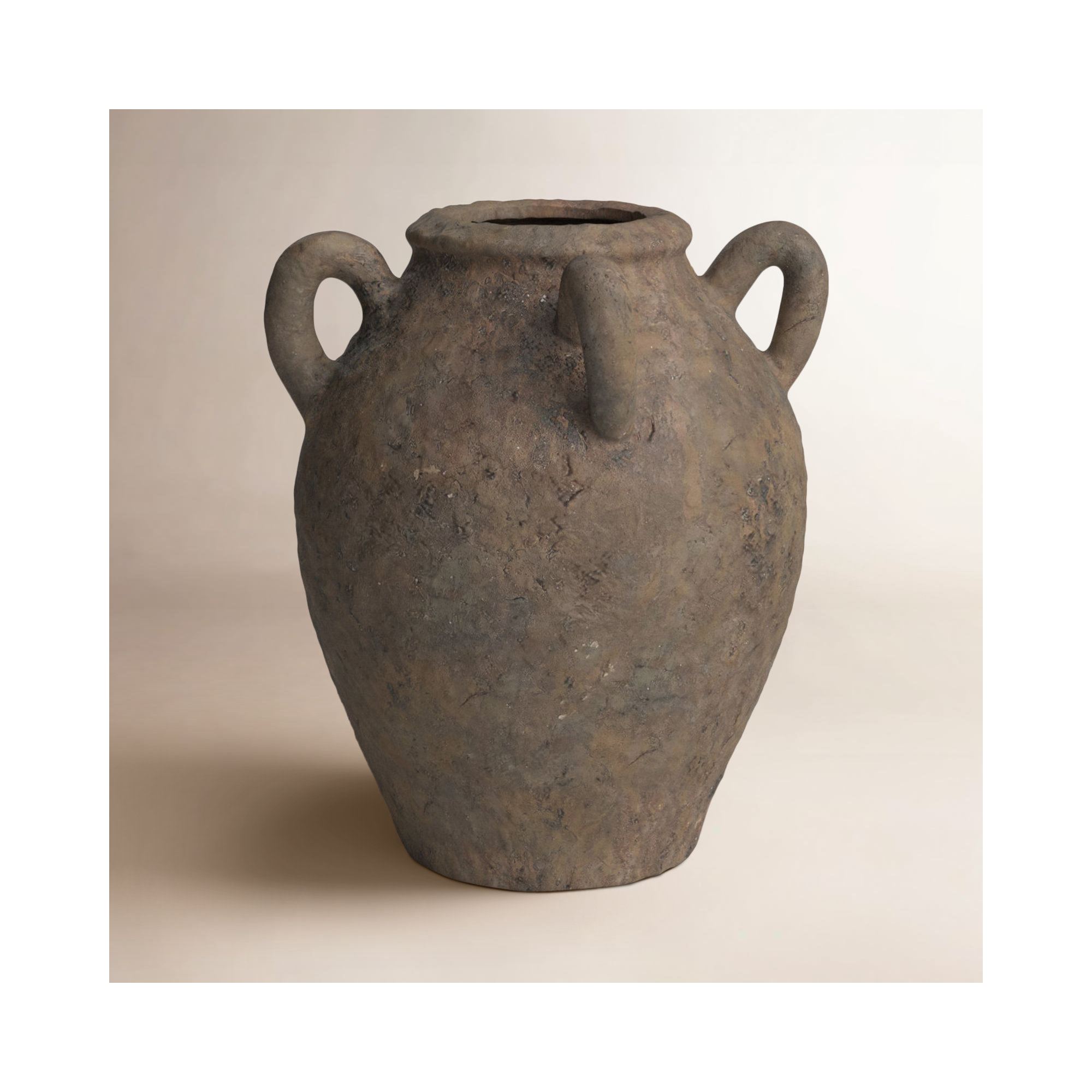 Elna Handmade CElnamic Table Vase, 12.15" H x 9.9" W x 9.7" D