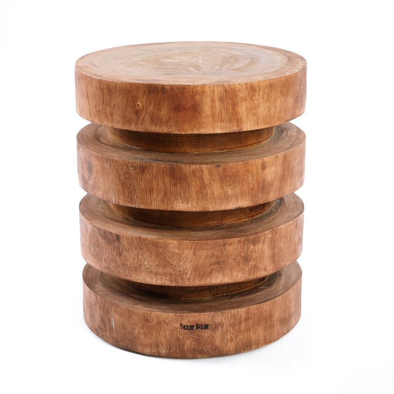 Barnys Solid Wood Accent Stool