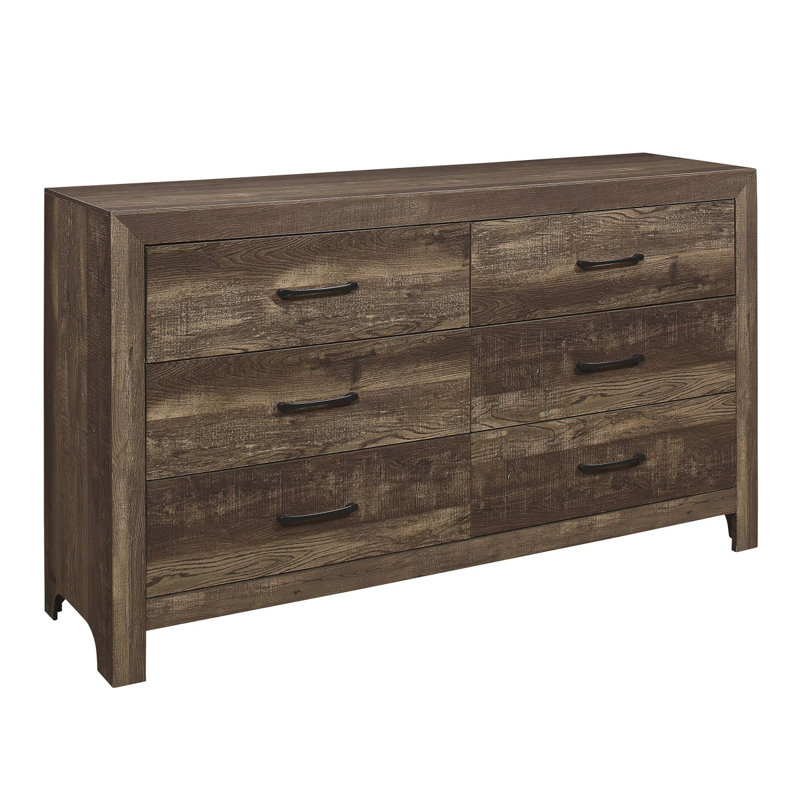 Claudette 6 - Drawer Dresser, Brown