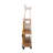 Inacio Mango Wood and Iron Bar Cart with Storage and Rolling Wheels-919366561