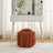 Chenille Fabric Modern Knot Design Ottoman-308907217