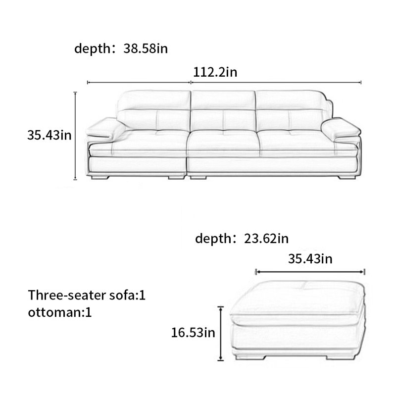 American-style simple modern sofa