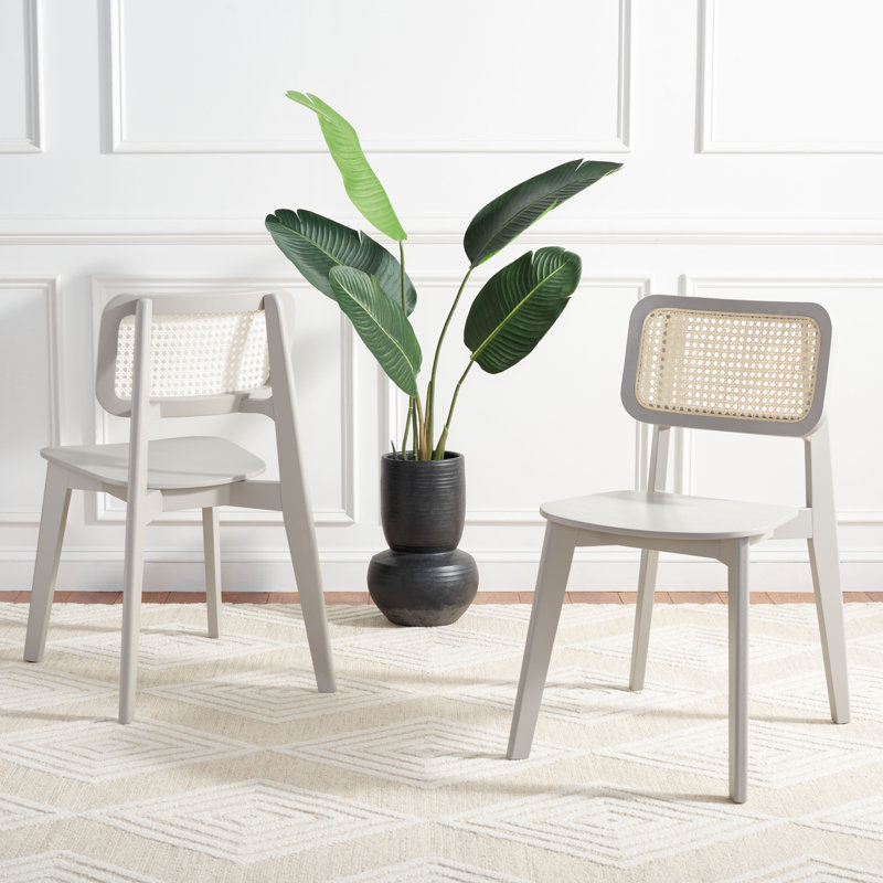 Finchamp Cane Dining Chair, Gray