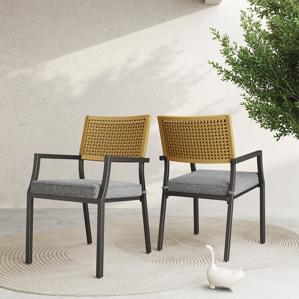 Aiden Stackable Patio Armchair, 2