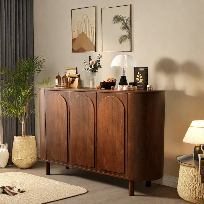 Buffets rétro en bois manufacturé polyvalent