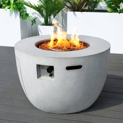23.8'' H x 36'' W Terrafab Propane Outdoor Fire Pit Table