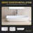 Molly Series 23 In. Rectangular Ceramic Vessel Sink Basin In Glossy White With Curved Edge For Countertop Bathroom Vanity