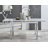 Tierra Modern Glass & Metal Extendable Dining Table Set & 6 Luxury Faux Leather Dining Chairs-175695939