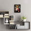Fleurs sur fond noir, art mural en verre 4 pi par Momart-1640936916