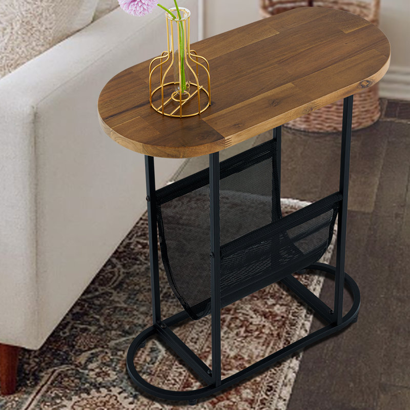 Ensemble de tables de bout Tiyler, Brun