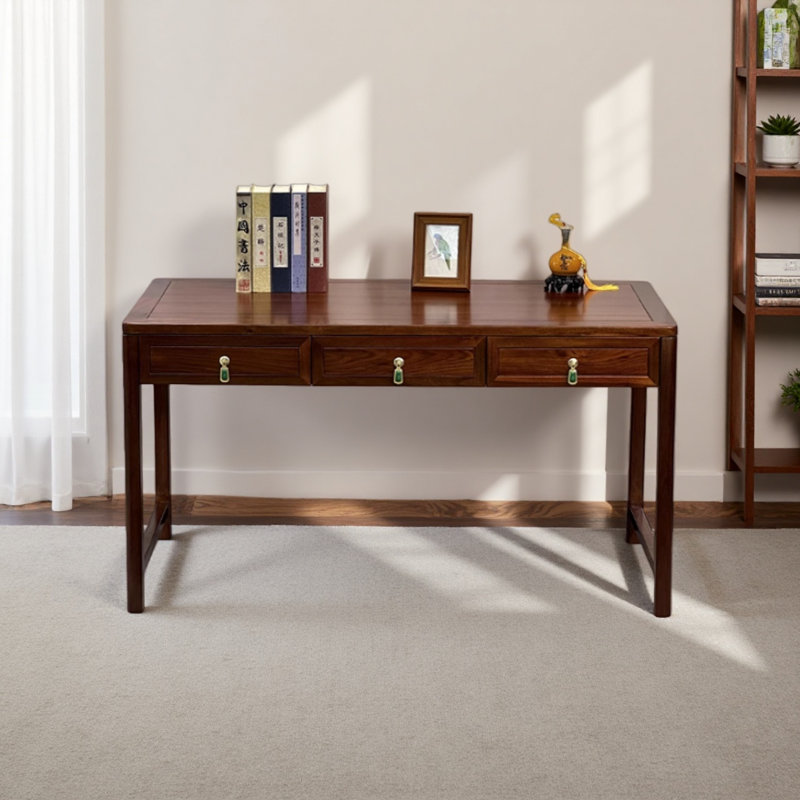 Bureau en bois d'ébène robuste