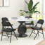 HOMCOM Padded Folding Chairs Cushioned Seat Metal Frame-540936425-558167809