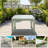 Patioflare 40IN Square Patio Table, Green-1778778621