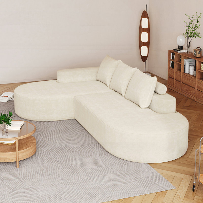 Canapé rond Boneless Elegant, Beige