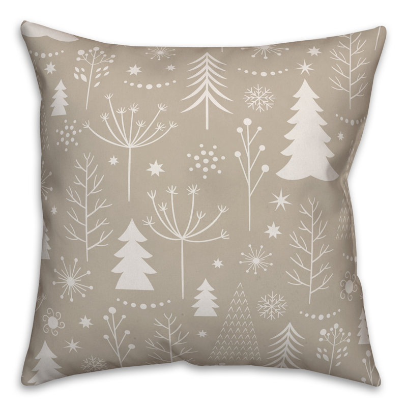  Housse de coussin Christmas Tree, 20 po x 20 po, Or