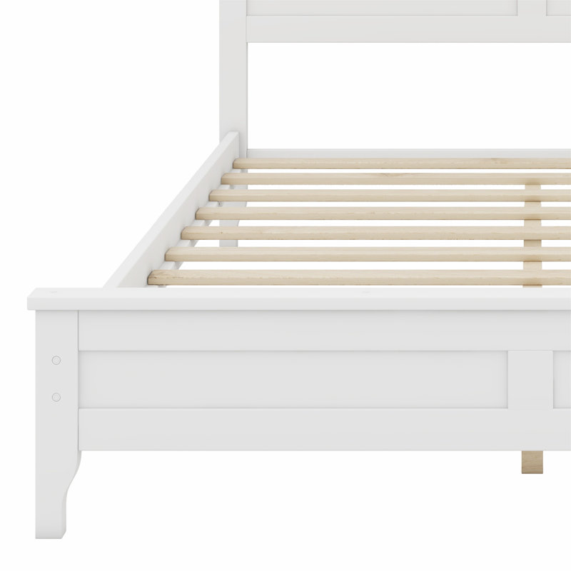 Lit plateforme Modern, Double, Blanc