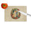 Planche à découper en verre Shiba Inu Christmas Flowers