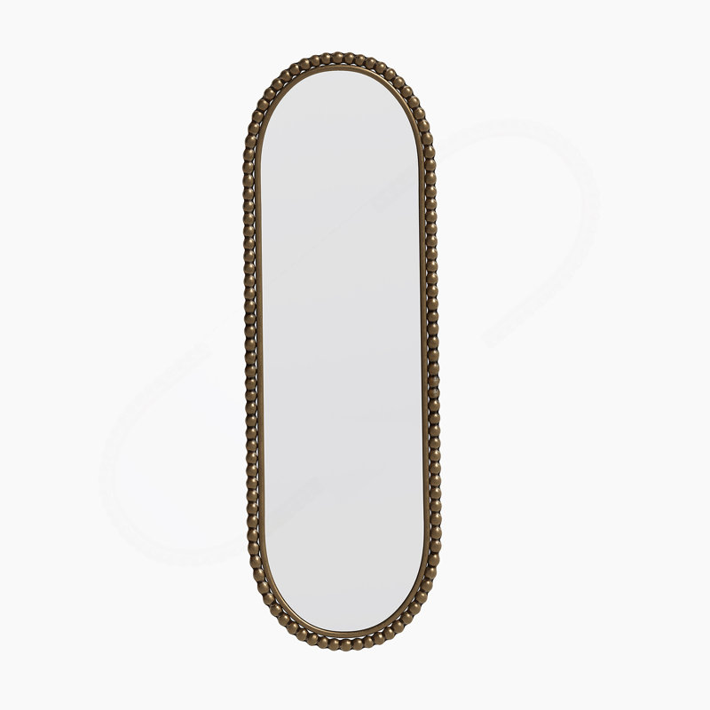 Miroir rétro Iron Art, Brun