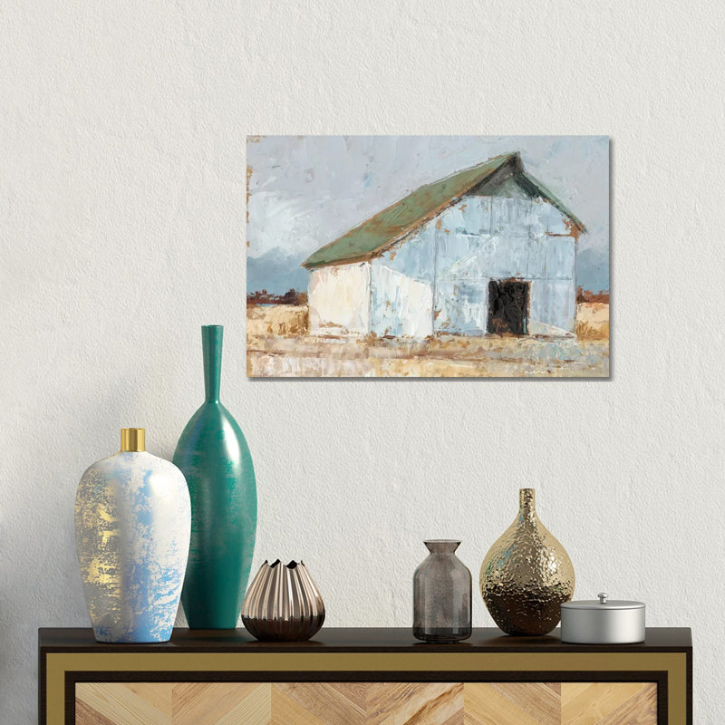 Whitewashed Barn I by Ethan Harper - Gallery-Wrapped Canvas Giclée on Canvas, Canvas, 66.04 cm H x 45.72 cm W x 3.175 cm D