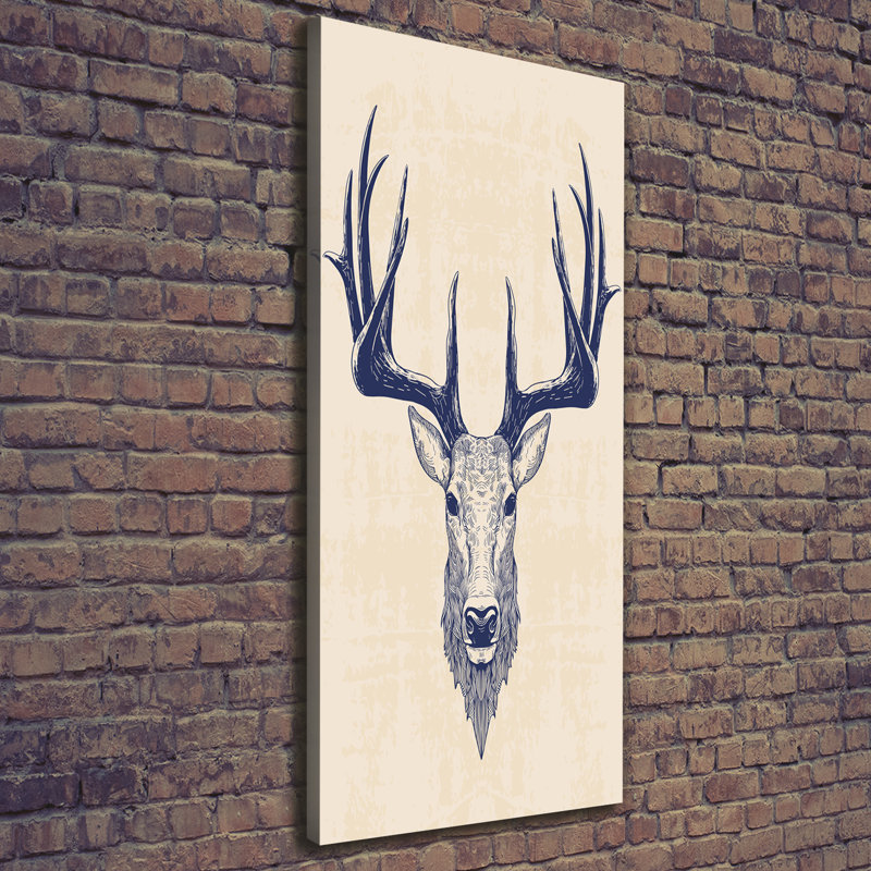 Deer's Head - Wrapped Canvas Print