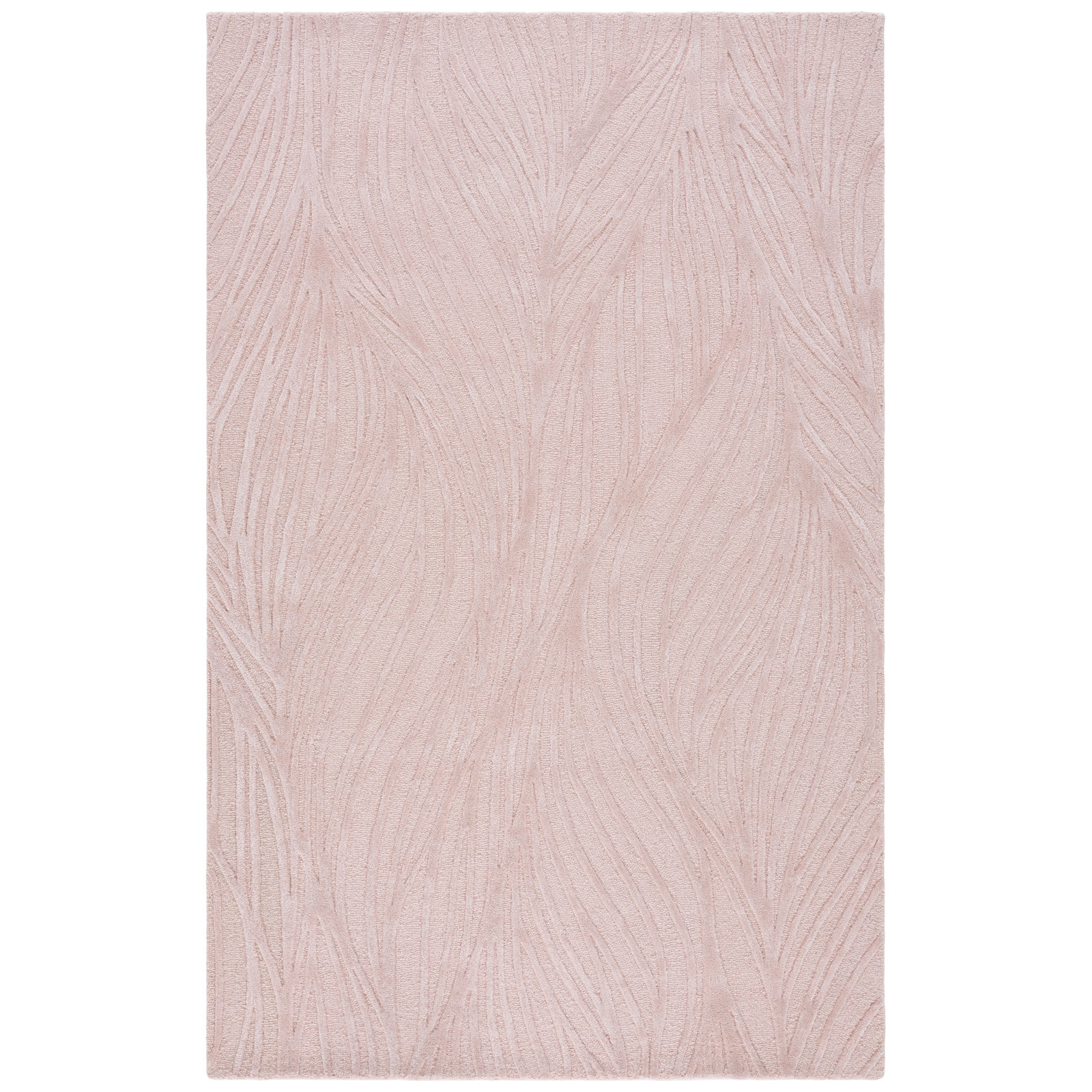 Glamour Hand Tufted Wool; Viscose; Cotton Abstract Indoor Rug, Rectangle 5' x 8'