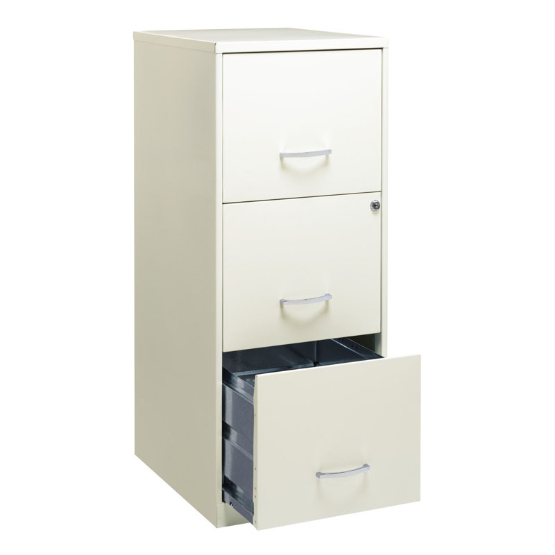 14.25'' Wide 3 -Drawer Steel File Cabinet