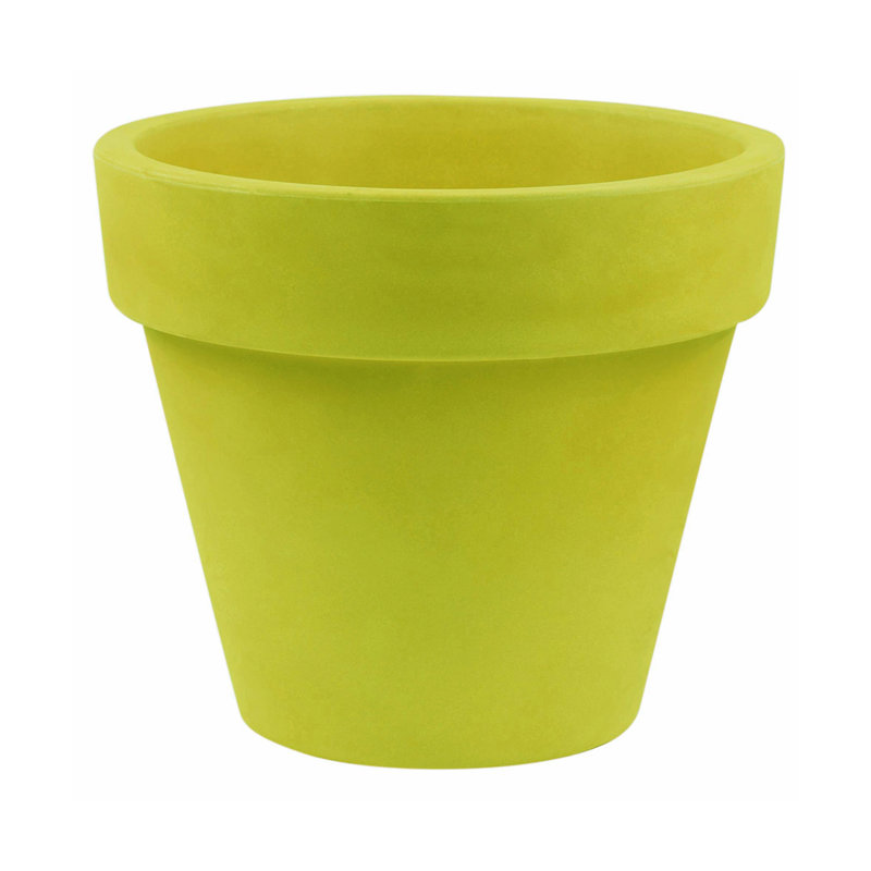 Maceta Resin Pot Planter, 20.5" H x 23.5" W x 23.5" D, Anthracite