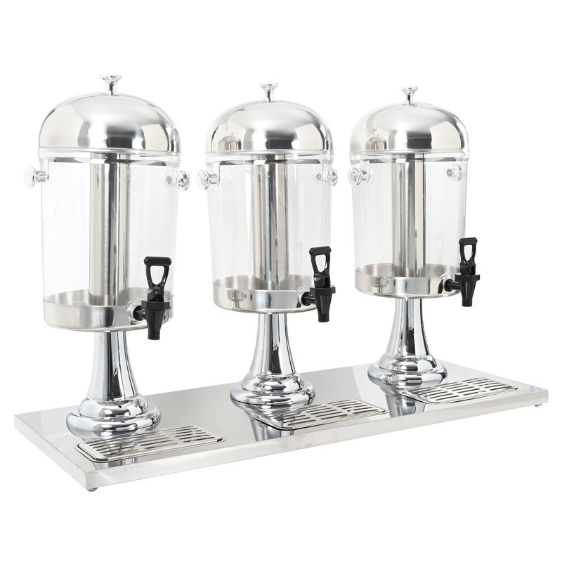 Stainless Steel Beverage Dispenser, 86 cm x 35 cm x 57 cm