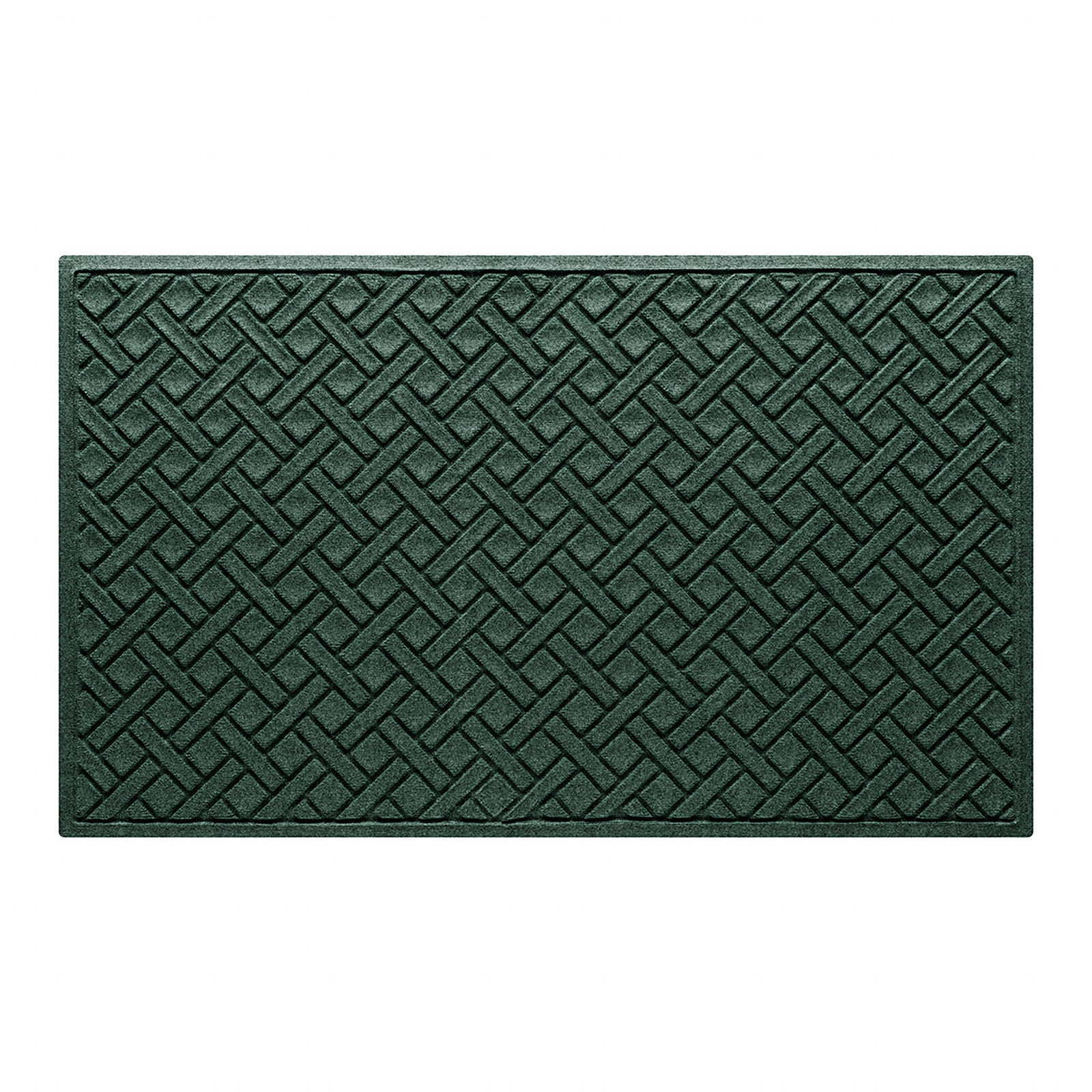 WaterHog Lattice Non-Slip Doormat, 0.375" H x 60" W x 36" D, Evergreen
