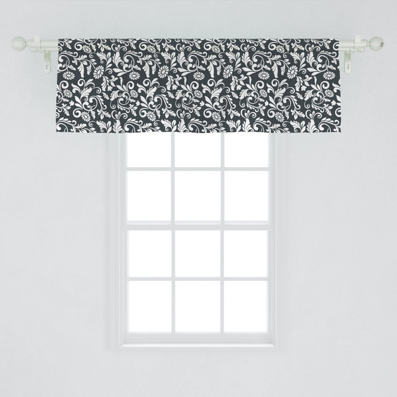 Floral Tailored Window Valance