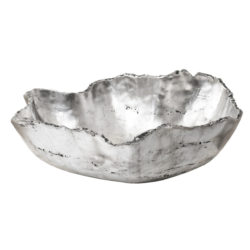 Resin Composite Bowl, Silver Leaf, Small