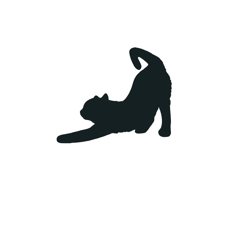 Cat Stretching Wall Décor