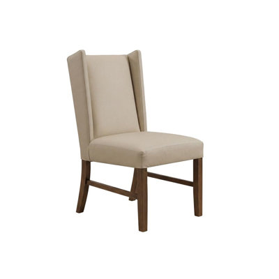 Chaise d'appoint rembourrée en cuir véritable Colyton (ensemble de 2)