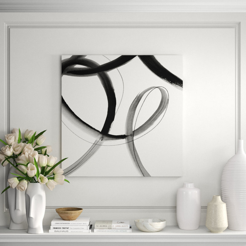 Heartbeat Note X Print by Barclay Butera, 36" H x 36" W, Image Brush Gel