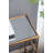 56.5x14x30" Antique Gold Console Table