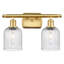 Brysin 15" W 2-Light Dimmable Metal Vanity Light with Glass Shades-1085497935-1081681818
