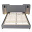 Upholstered Bed Pu Grey