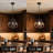 Rustic Style Antler Pendant Light, Globe Design, E26 Base, Brown Finish, Ideal For Kitchen & Dining Room