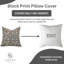 Housse de coussin intérieur / extérieur en coton Mahalaxmi Kniff Edge-1553425572