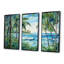 Tranquillité de plage tropicale - art mural côtier-103153753-103153752