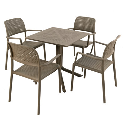 4 - Person Patio Dining Set with Square Table