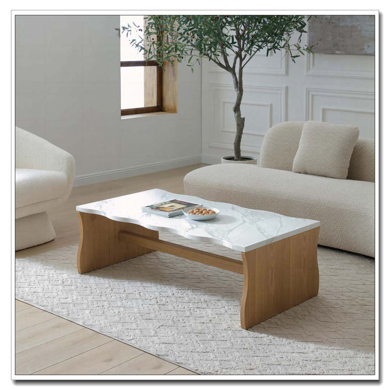 Table basse Living Room Waves, Brun