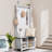 Hall Tree Entryway Bench, Coat Rack with Shoe Storage, 32" Wide Mudroom bench with Storage and Seating